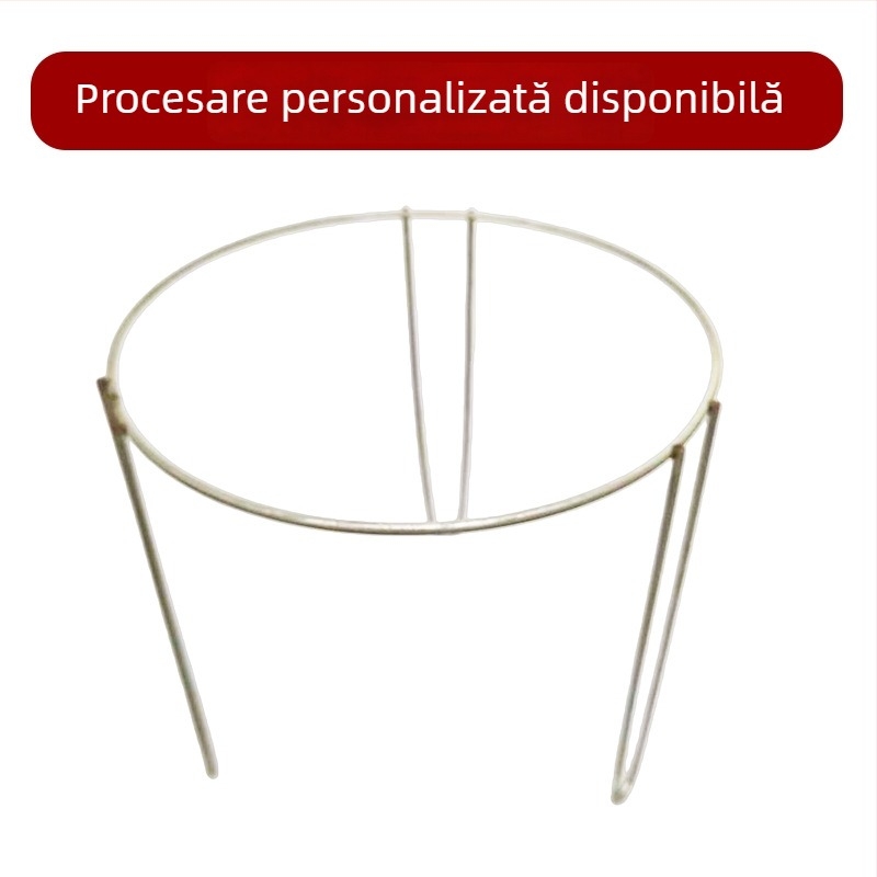 Suport rotund din folie de aluminiu, de unică folosință, pentru pește la grătar, barbecue și hot pot
