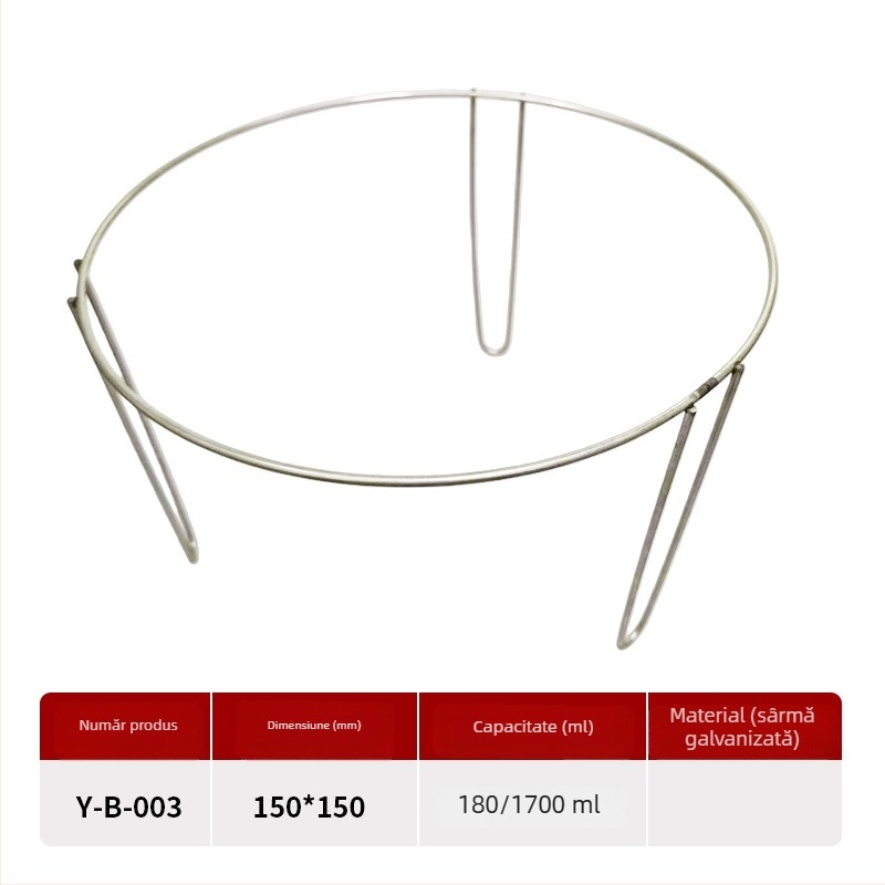 Suport rotund din folie de aluminiu, de unică folosință, pentru pește la grătar, barbecue și hot pot