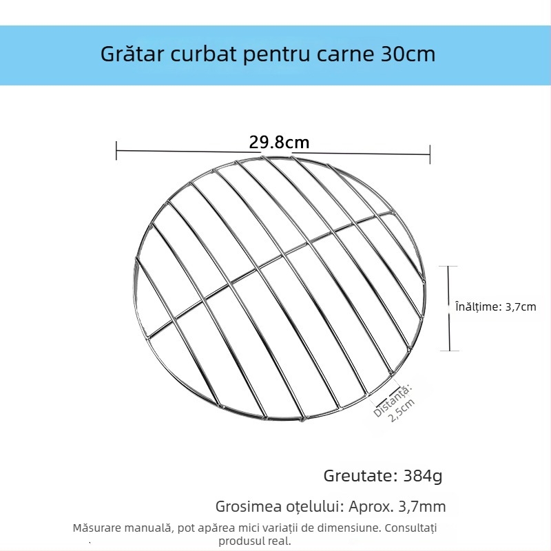 Filtru din oțel inoxidabil în formă de arc – plasă de grătar multifuncțională pentru bucătărie, aburi și scurgerea uleiului