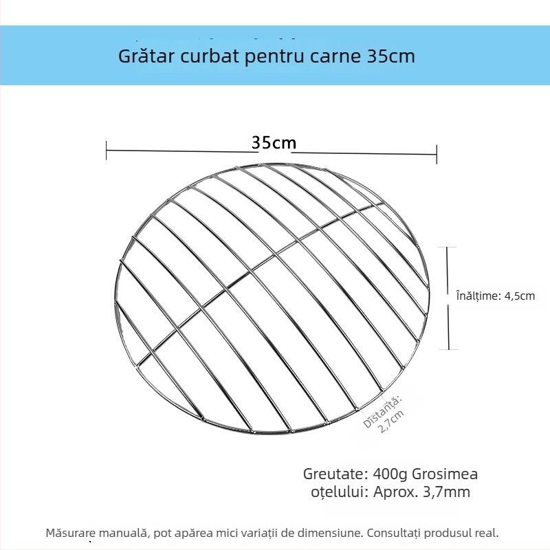 Filtru din oțel inoxidabil în formă de arc – plasă de grătar multifuncțională pentru bucătărie, aburi și scurgerea uleiului