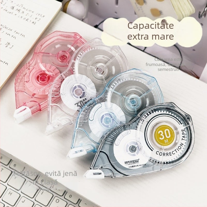 XDN 8110 Bandă corectoare, lățime 30 mm, capacitate mare, mișcare lină, design simplu, pentru elevi