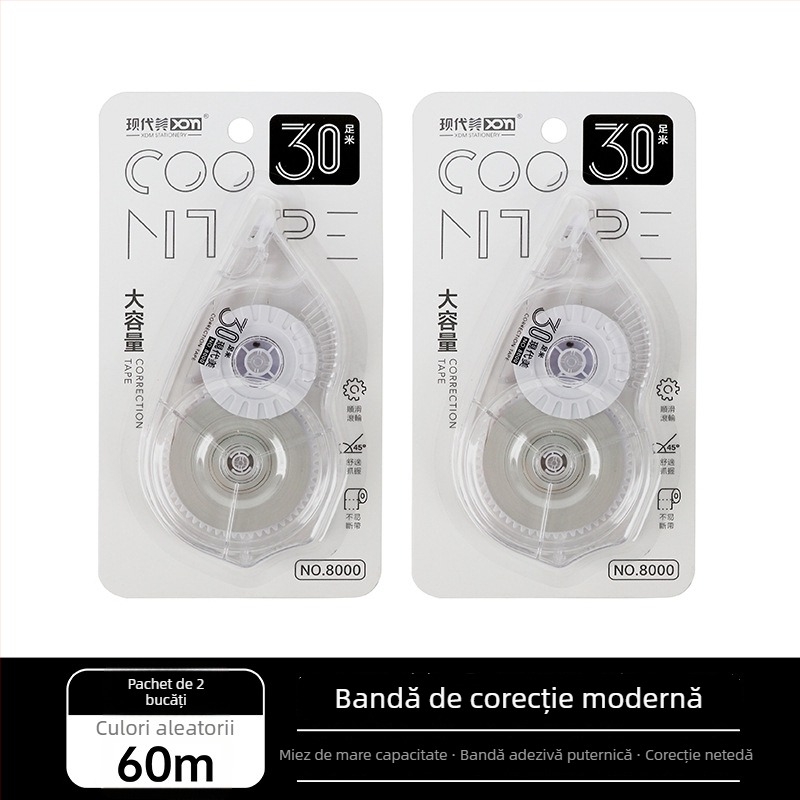 XDN 8110 Bandă corectoare, lățime 30 mm, capacitate mare, mișcare lină, design simplu, pentru elevi
