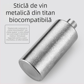 Flacon din titan pur, portabil pentru exterior, sigilat pentru vin, aliaj de titan, ușor