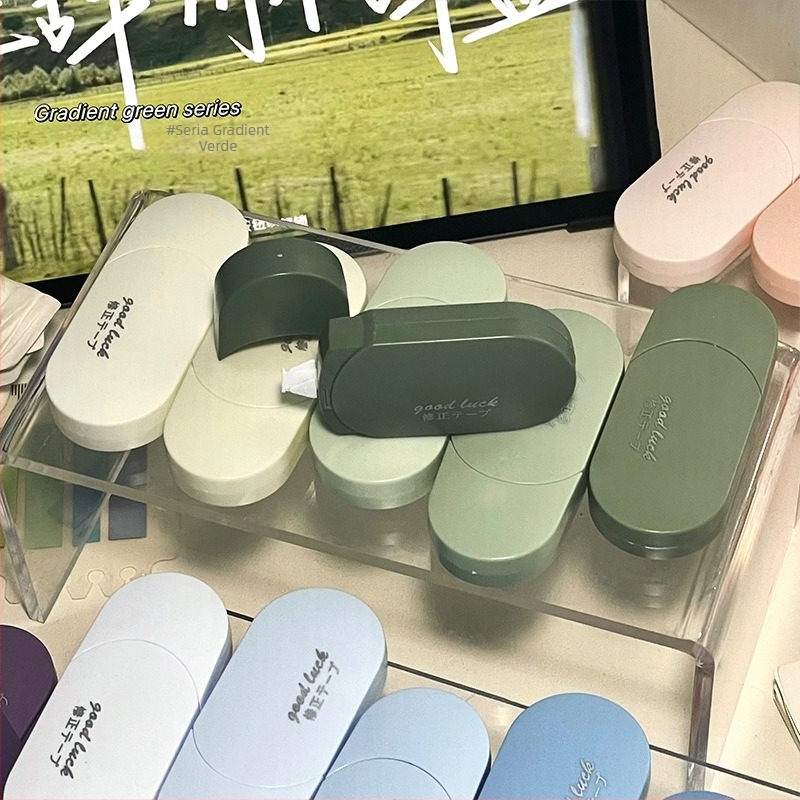 Bandă corector gradient Macaron, capacitate mare, accesoriu școlar drăguț și portabil pentru elevi