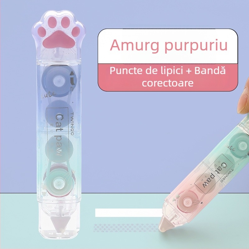 Dot Glue Bandă de corecție duală, design gradient, capacitate mare, funcționare silențioasă, pentru elevi