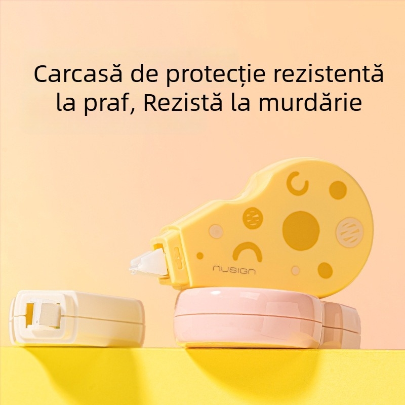 Deli bandă de corecție lată 7 mm pentru elevi de gimnaziu, temă alimentară, design silențios