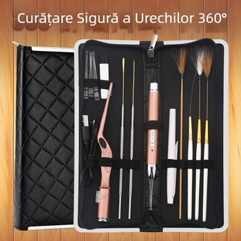 Asahi Glow set lingurițe pentru urechi – luminoase, din oțel inoxidabil, reîncărcabile