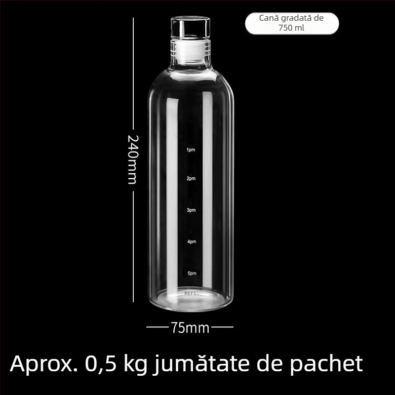 Sticlă din borosilicat pentru infuzie cu ginseng, sigilată și cu pereți groși, 0,5 kg, recipient gol pentru fabricarea vinului acasă