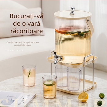 Dispenser pentru băuturi cu robinet, capacitate mare, ceai, ceai de fructe și suc, design luxos discret