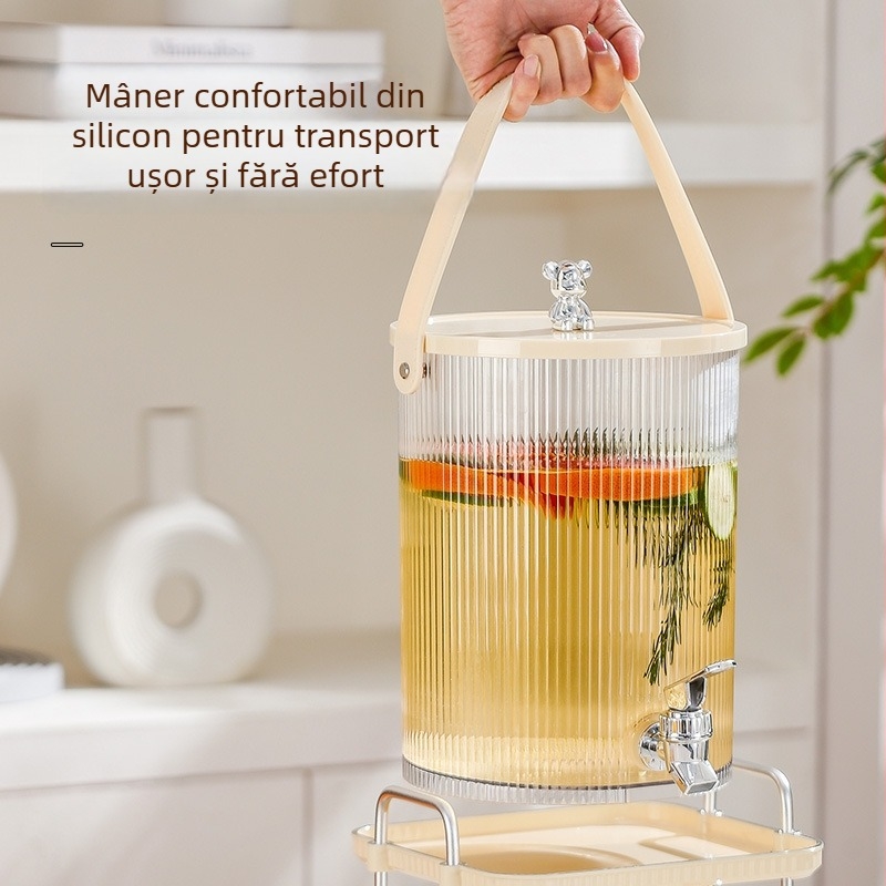 Dispenser pentru băuturi cu robinet, capacitate mare, ceai, ceai de fructe și suc, design luxos discret