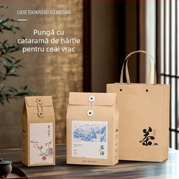Cutie pentru ceai vrac 150 g pentru ceai alb, ceai negru și Pu-erh