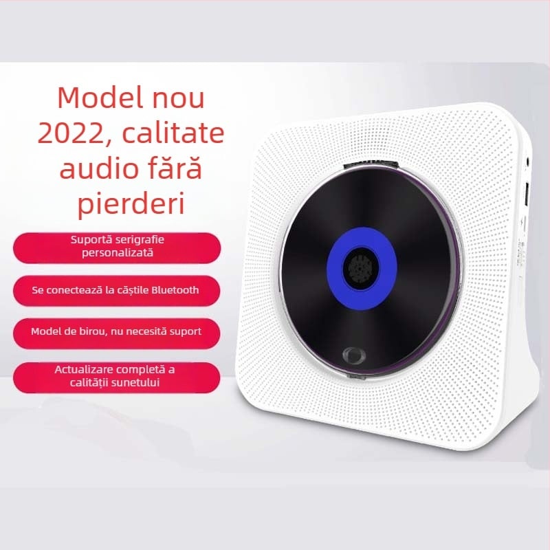 KC-806 CD player de acasă, design retro, Bluetooth