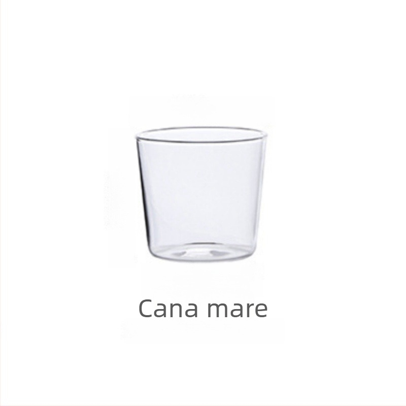 Set minimalist cu oală și ceașcă pentru apă rece — sticlă borosilicată, uz casnic, pentru o persoană, pentru sucuri și apă cu lămâie