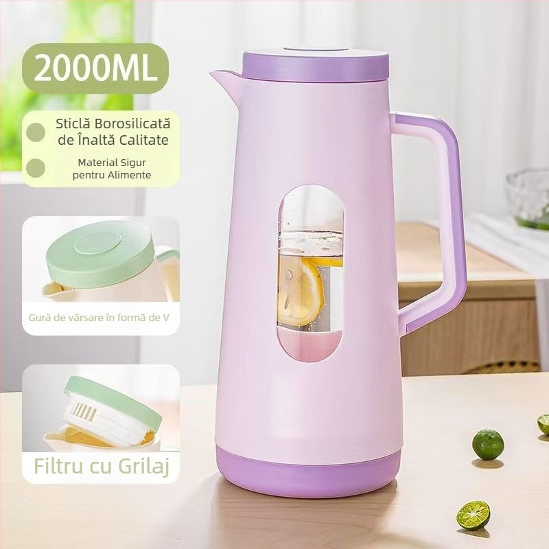 Recipient din plastic pentru apă rece, rezistent la temperaturi înalte, de calitate alimentară, capacitate mare, alb, pentru depozitare apă la domiciliu