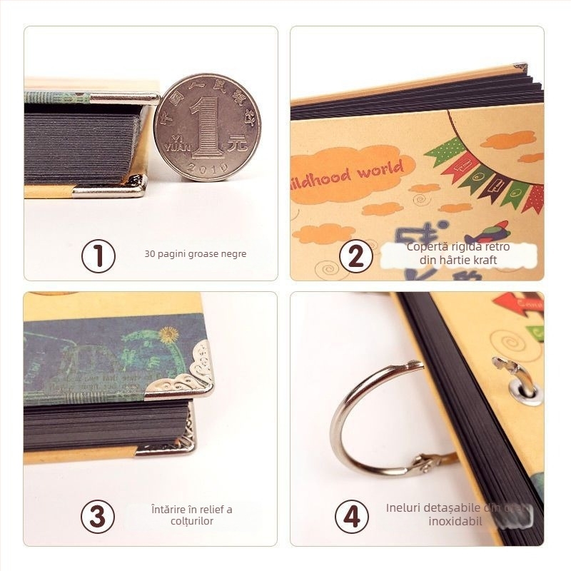 Album de creștere pentru clasa a VI-a – album foto DIY, lucrat manual, pentru absolvirea învățământului primar și grupa mare a grădiniței