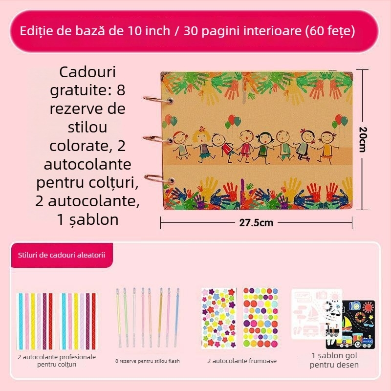 Album de creștere pentru clasa a VI-a – album foto DIY, lucrat manual, pentru absolvirea învățământului primar și grupa mare a grădiniței