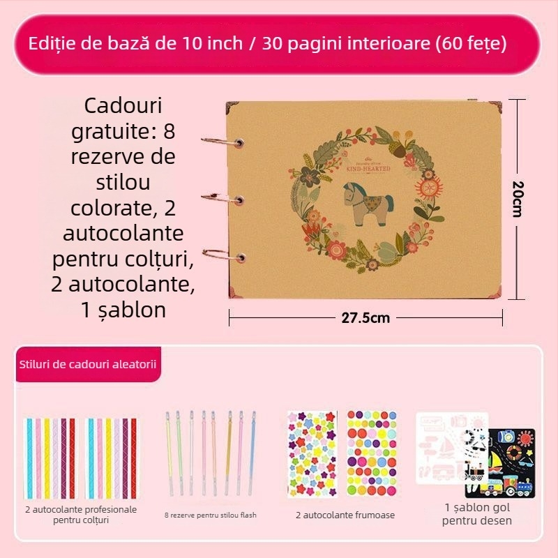 Album de creștere pentru clasa a VI-a – album foto DIY, lucrat manual, pentru absolvirea învățământului primar și grupa mare a grădiniței