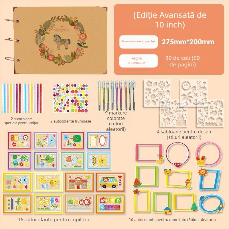 Album de creștere pentru clasa a VI-a – album foto DIY, lucrat manual, pentru absolvirea învățământului primar și grupa mare a grădiniței