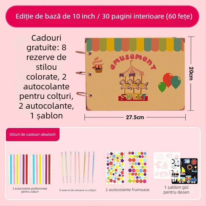 Album de creștere pentru clasa a VI-a – album foto DIY, lucrat manual, pentru absolvirea învățământului primar și grupa mare a grădiniței