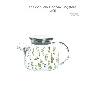 Carafă de sticlă în stil Mori, cu capacitate mare și marcaje de nivel, pentru mic dejun, lapte, ceai și apă rece, uz casnic