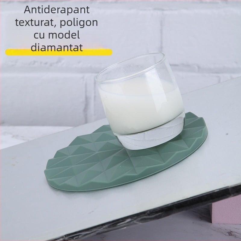 Suport din silicon pentru oale și boluri - rezistent la temperaturi înalte, anti-arșiune, antiderapant, ușor de curățat, suport pentru cești în verde matcha