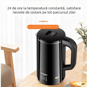 Ceainic electric din oțel inoxidabil 304 pentru uz casnic, cu funcție de menținere a temperaturii, design integrat, întrerupere automată, capacitate mare, temperatură reglabilă