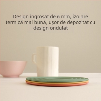 Covoraș din silicon pentru izolație termică la masă — covoraș geometric pentru oale, farfurii și cești