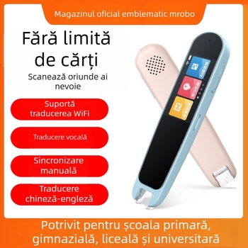Pix de citire în limba engleză și dicționar pentru elevi — pix de traducere multifuncțional, dispozitiv inteligent de învățare universal