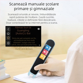 Pix de citire în limba engleză și dicționar pentru elevi — pix de traducere multifuncțional, dispozitiv inteligent de învățare universal