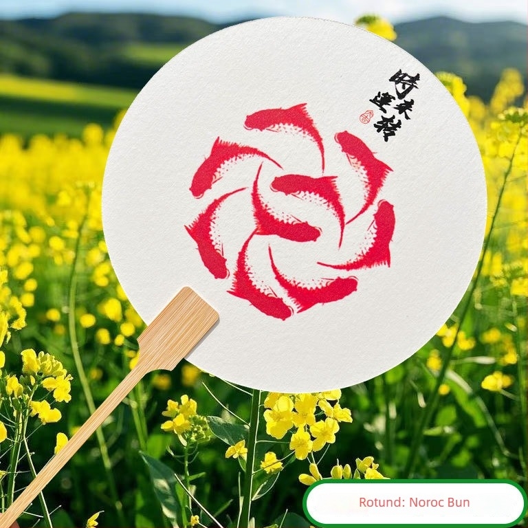 Evantai lacuit în stil chinezesc, cu inscripție, din bambus, pentru fotografie, călătorii și decor; personalizează cu fotografia și textul tău.