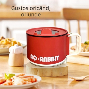Fierbător electric 110V pentru cămin, capacitate 2L, oală multifuncțională pentru tăiței cu abur și mini oală, cadou roșu