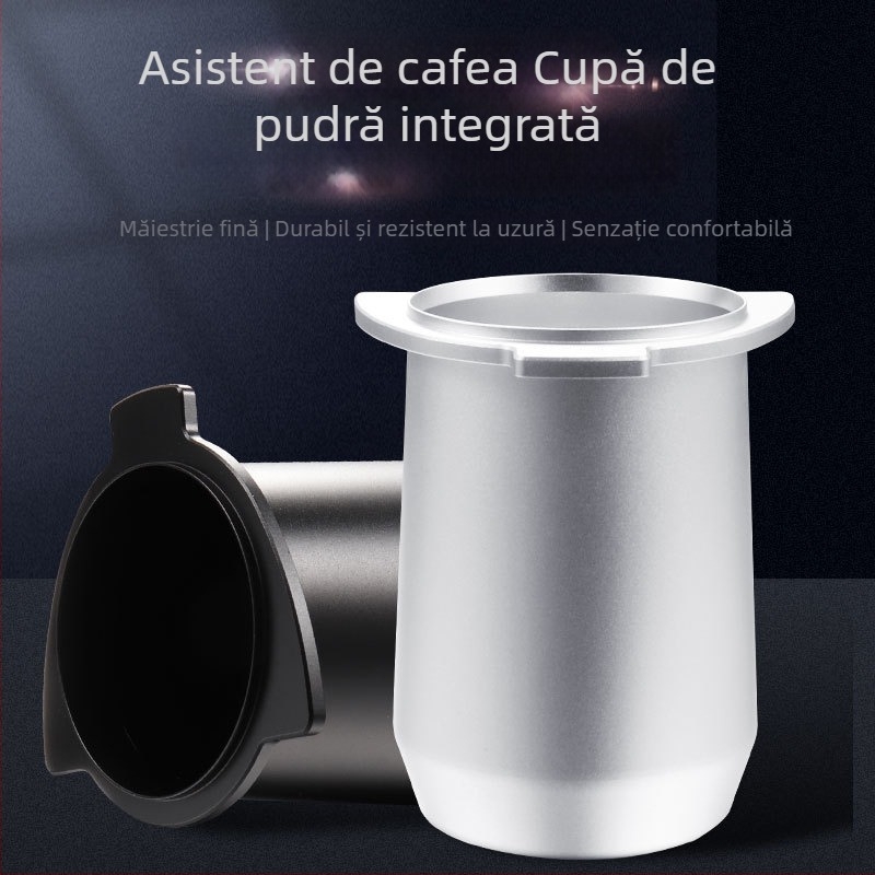 Platinum Rich 8 Series Accesorii cafea: Ceașă de aromă, Dozator din aliaj de aluminiu pentru cafea, Ceașă de dozare din oțel inoxidabil, Diametru 54 mm