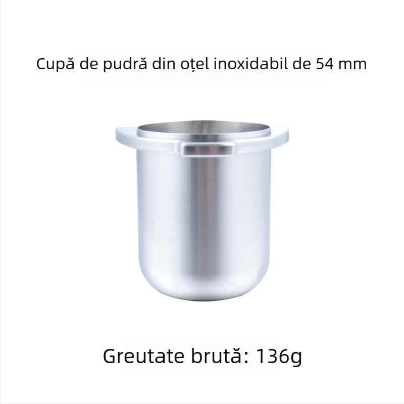 Platinum Rich 8 Series Accesorii cafea: Ceașă de aromă, Dozator din aliaj de aluminiu pentru cafea, Ceașă de dozare din oțel inoxidabil, Diametru 54 mm