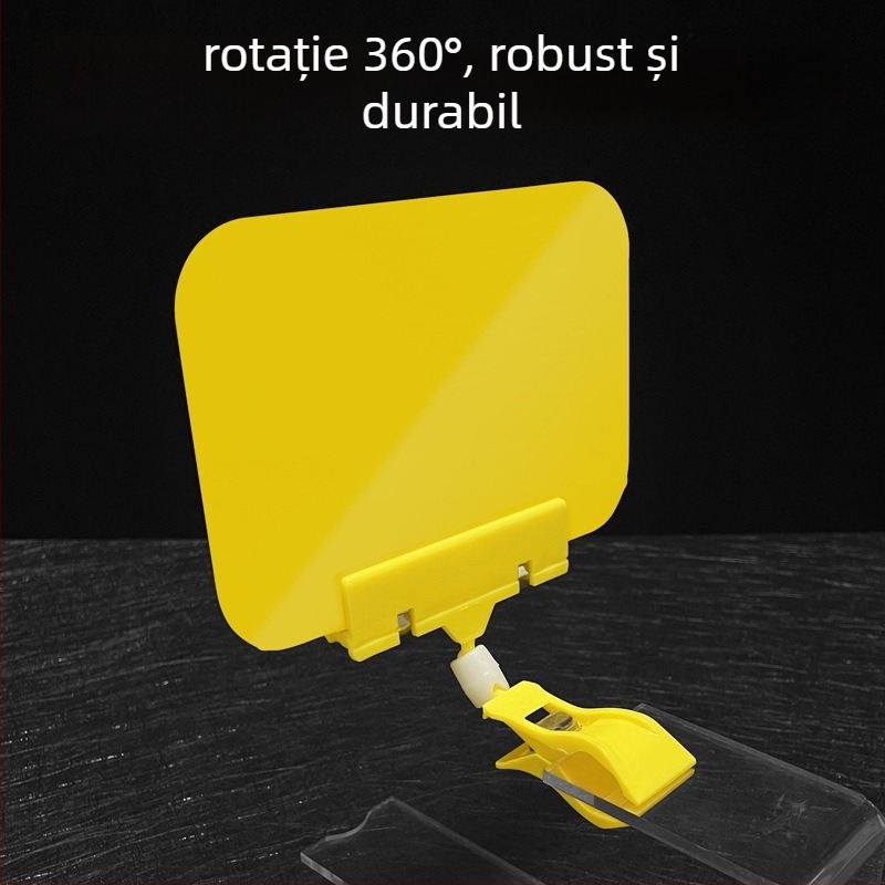 Carte de afișare a prețului ștergibil pentru fructe și legume, cu etichetă de preț și clips
