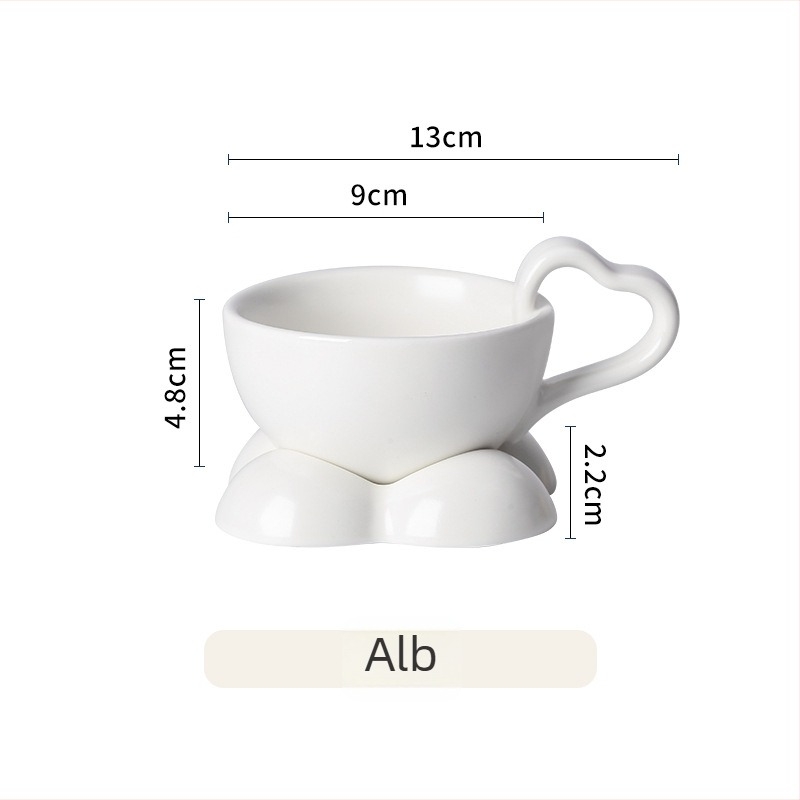 Set porțelan cafea cești și farfurioare, stil Nordic, cadou drăguț, ceramică de înaltă calitate