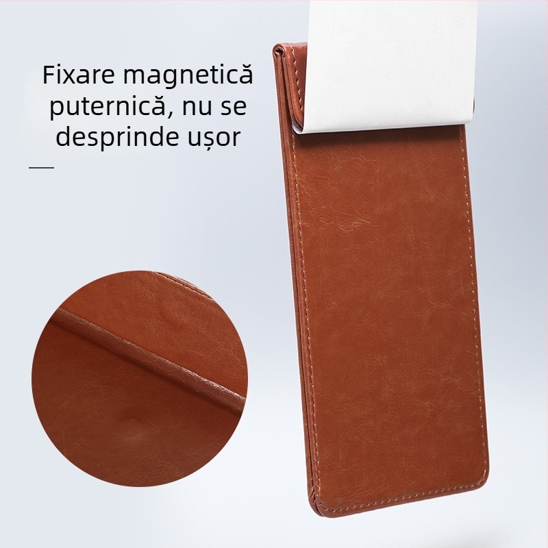 Clipboard din piele A4 cu planșă de scriere, dosar, clip pentru meniu, logo personalizat