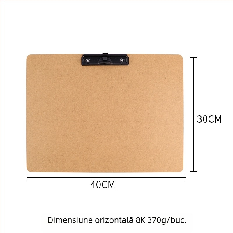 Chuntian Placă de scris din fibră A4 cu clemă puternică, dosar și clipboard – planșă de schițe A3 8K