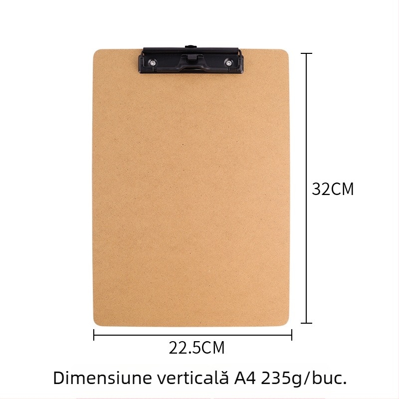 Chuntian Placă de scris din fibră A4 cu clemă puternică, dosar și clipboard – planșă de schițe A3 8K