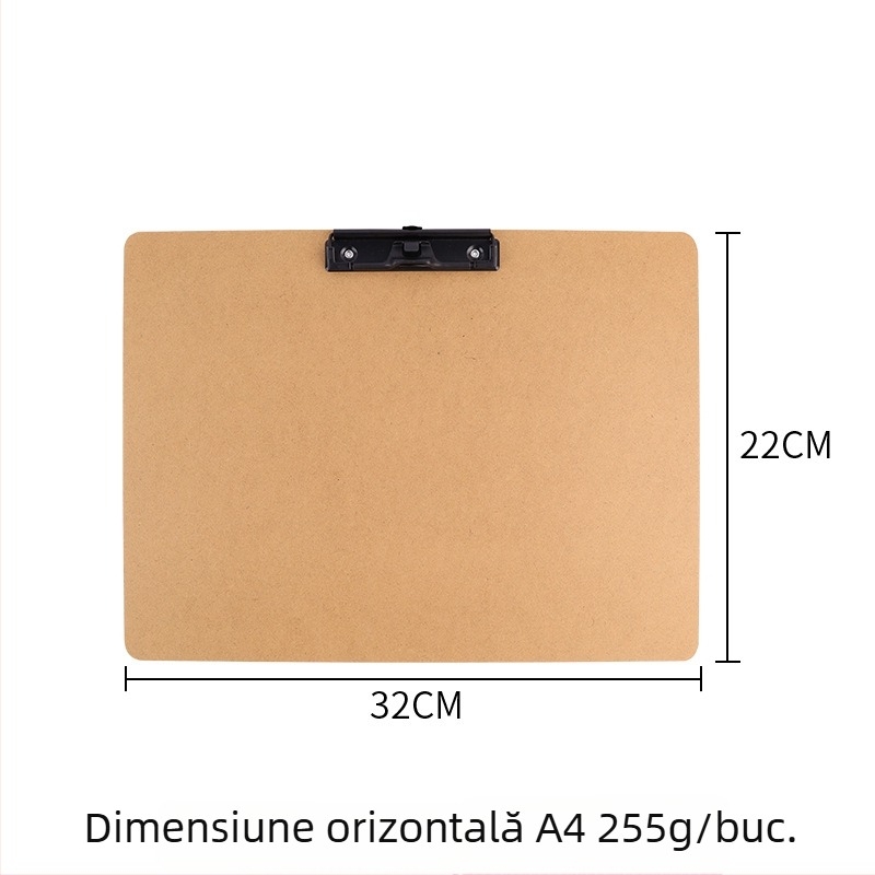 Chuntian Placă de scris din fibră A4 cu clemă puternică, dosar și clipboard – planșă de schițe A3 8K