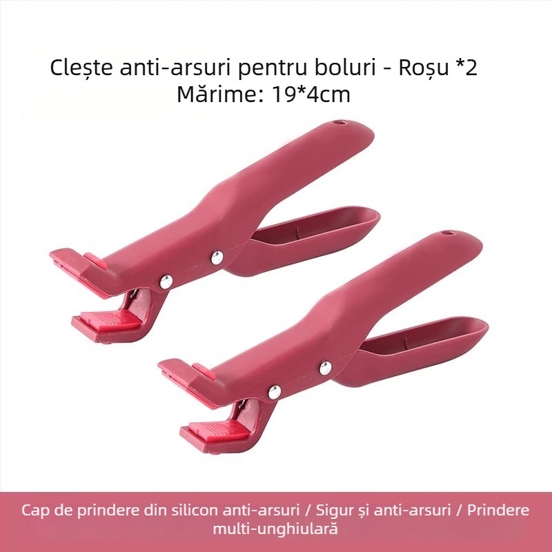 Clip din silicon pentru bucătărie – anti-arzuri, pentru oale, boluri și farfurii, compatibil cu cuptorul cu microunde
