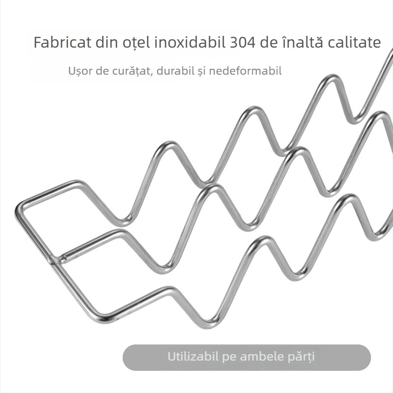 Suport pentru tortilla din oțel inoxidabil 304, tip W, ustensilă de bucătărie