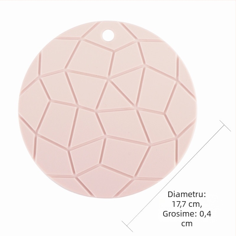 Covoraș din silicon rezistent la temperatură pentru bucătărie, cu model țestoasă, rotund sau pătrat, antiderapant, pentru vase și boluri