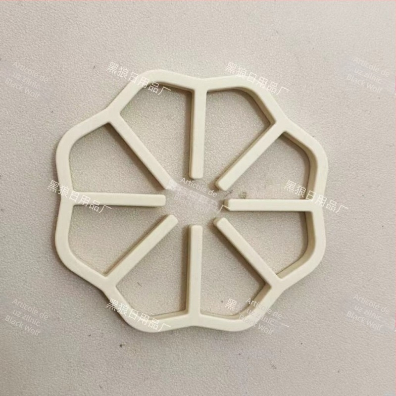 Covoraș din silicon termoizolant cu design floral decupat, anti-arzire pentru masă, suport pentru farfurii și boluri, covoraș rezistent la căldură pentru oale