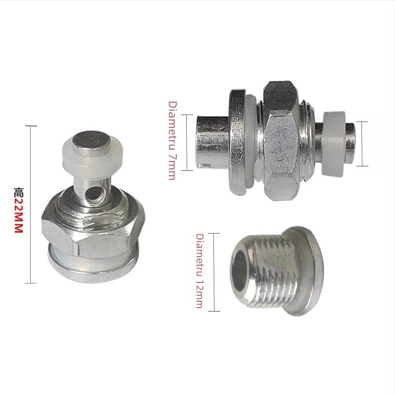 Set de valve pentru oală sub presiune: valvă de siguranță, limitator de presiune, valvă plutitoare, valvă de evacuare, valvă auto-închidere