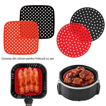 Inserție din silicon pentru interiorul fritezei cu aer, separator și placă de abur