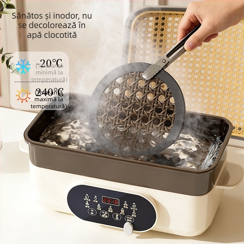 Covoraș din silicon, izolație termică, îngroșat, rezistent la temperaturi înalte, pentru uz casnic, suport în stil vintage pentru boluri și farfurii, suport pentru masă