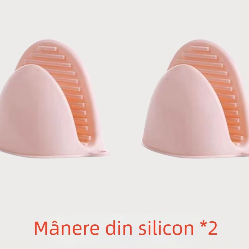 Set de clipuri anti-arzuri cu ridicator pentru boluri și farfurii și pernă izolatoare termică