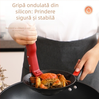 Bandă din silicon ondulată, cleme anti-derapare pentru boluri și farfurii, unealtă de bucătărie multifuncțională pentru cuptor cu microunde și aburi, anti-derapare, protecție împotriva arsurilor