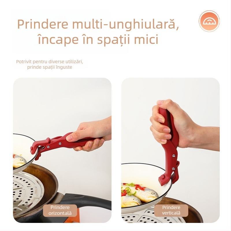 Bandă din silicon ondulată, cleme anti-derapare pentru boluri și farfurii, unealtă de bucătărie multifuncțională pentru cuptor cu microunde și aburi, anti-derapare, protecție împotriva arsurilor