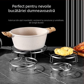 Raft de abur din oțel inox, pentru bucătărie, raft de gătit cu aburi pentru legume, orez și ouă, cu picioare înalte